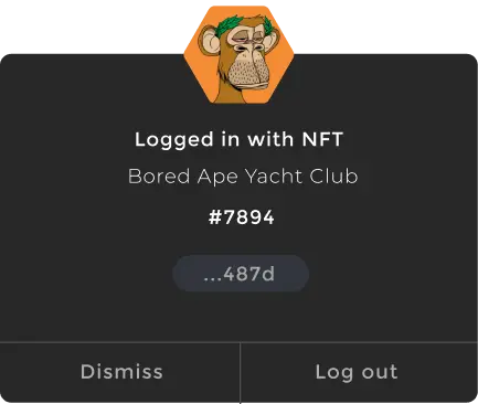 Log in with NFT